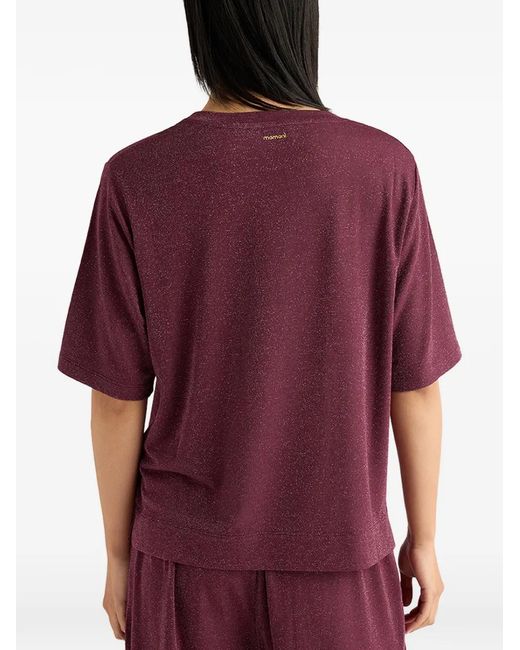 Momoní Purple Iora Short-Sleeves Crew-Neck T-Shirt