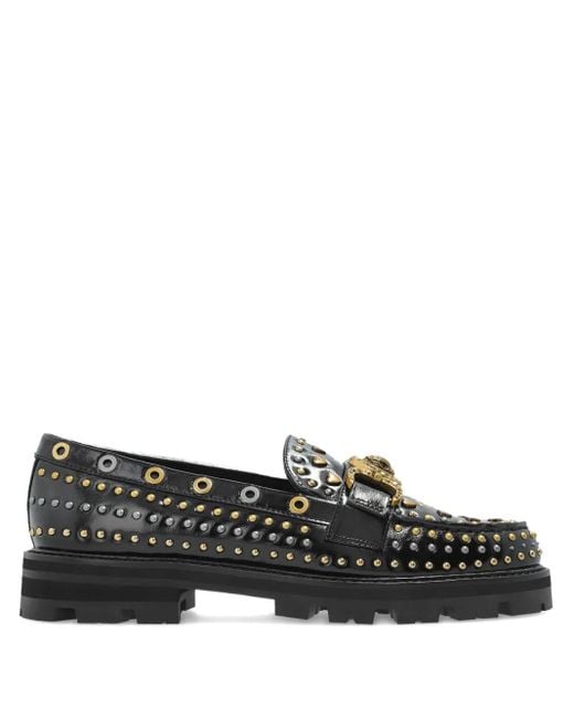 Kurt Geiger Black Mansion Loafer mit Nieten