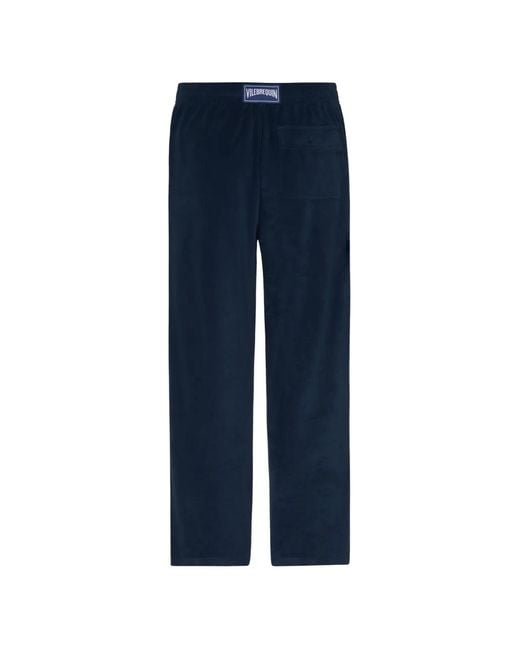 Vilebrequin Blue Terry-Cloth Pocket Track Pants for men