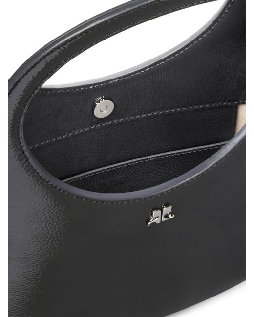 Bolso de mano con diseño curvo Courreges de color Black