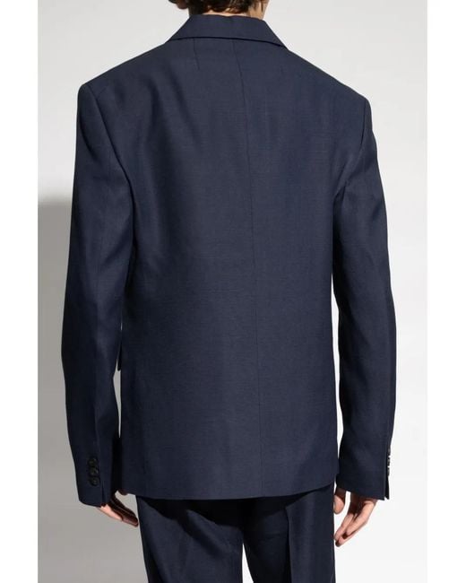 Jacquemus Blue Blazer With Open Lapels for men