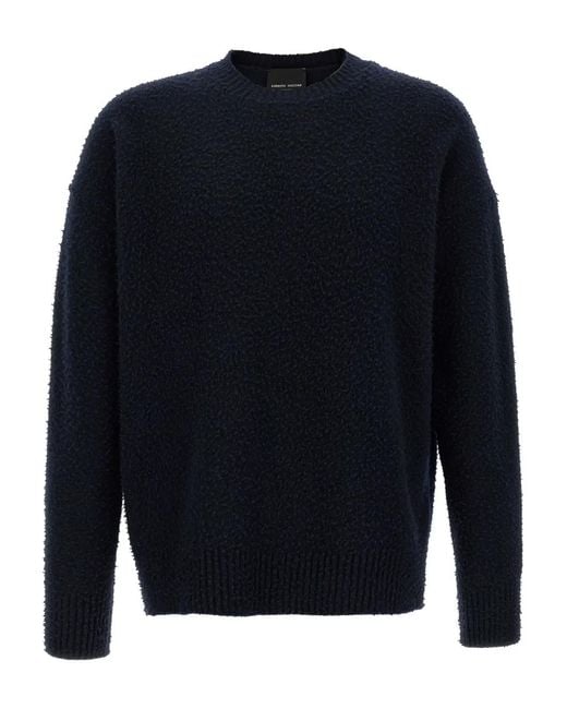 Roberto Collina Blue Casentino Crew-Neck Sweater for men
