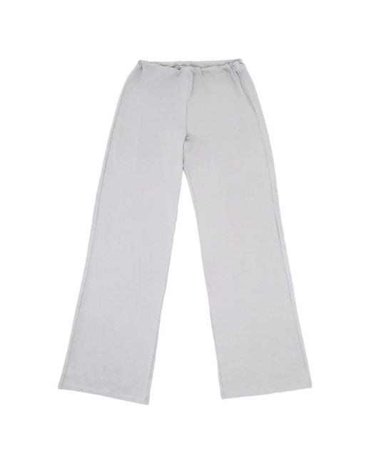 On/Off Essentials White Drawstring Loungewear Trousers