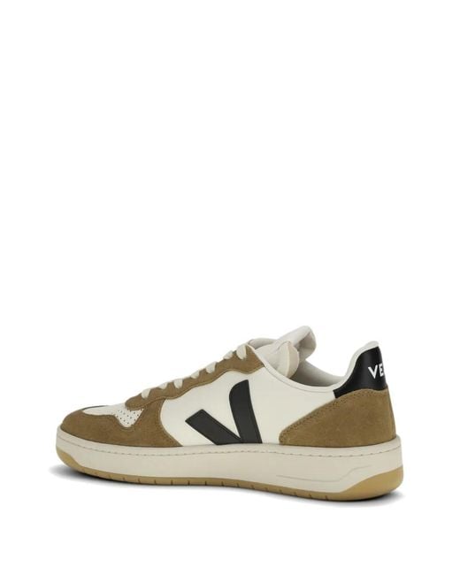 Veja Multicolor V-10 Logo-Patch Sneakers for men