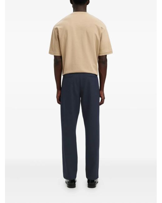 SELECTED Blue Drawstring-Waist Trousers for men