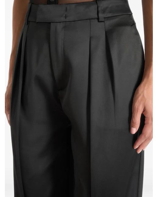 Manière De Voir Black Pantalon Julie En Satin À Plis