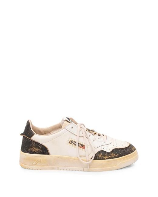 Autry Natural Super Vintage Panelled Sneakers for men