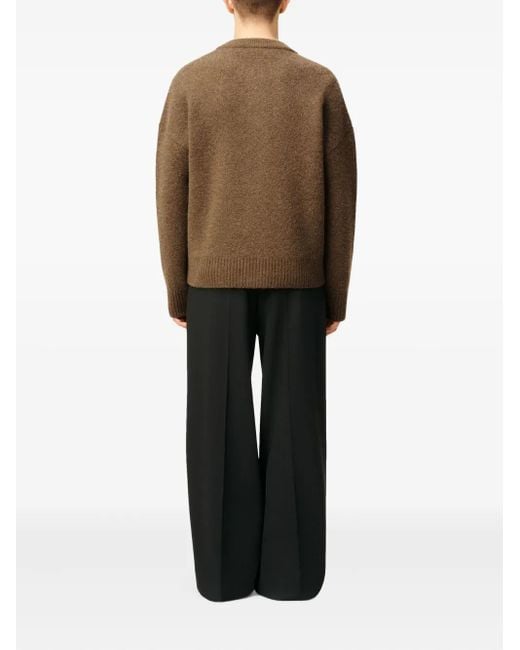 AMI Brown Ami De Coeur Cardigan