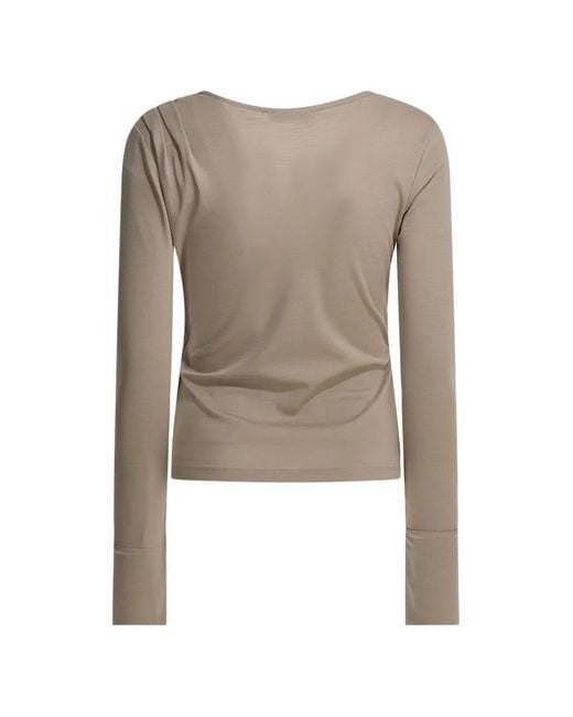Max Mara Natural V-Neck Wrap Sweater