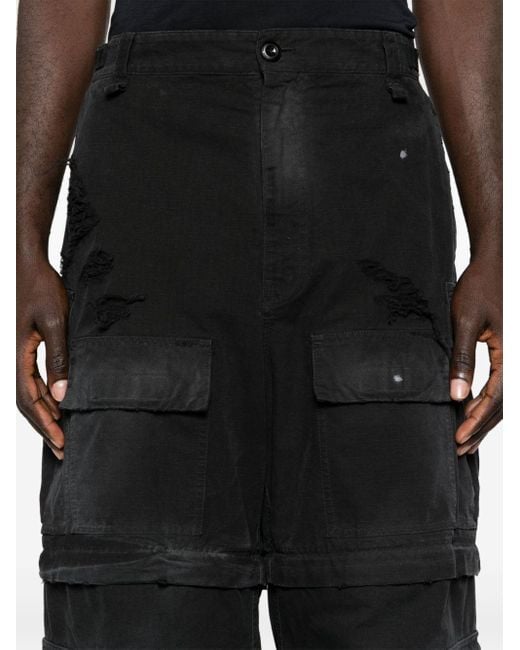 Pantalon cargo à empiècements amovibles Balenciaga pour homme en coloris Black