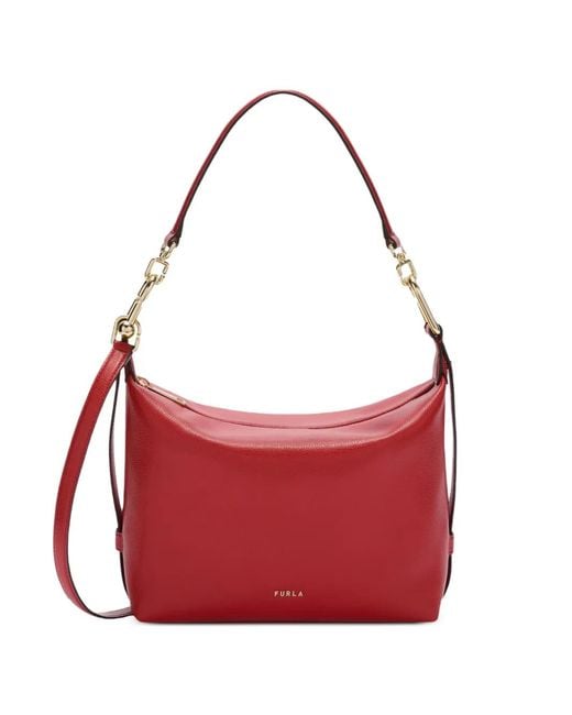 Furla Red Small Tonie Shoulder Bag