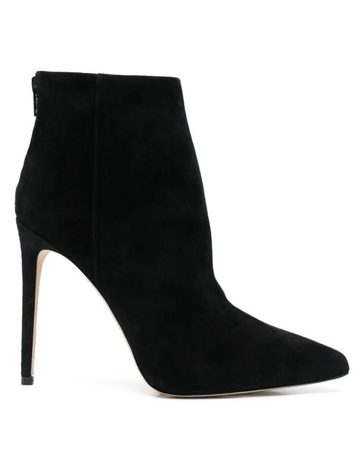 Scarosso Black X Brian Atwood Fabi Suede Ankle Boots