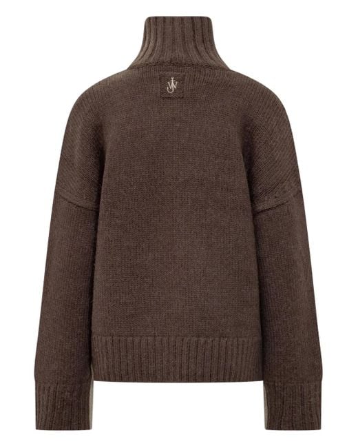 J.W. Anderson Gray Two-Tone Panelled Sweater