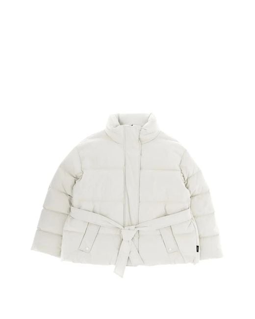 Herno White Laminar Belted Jacket for men