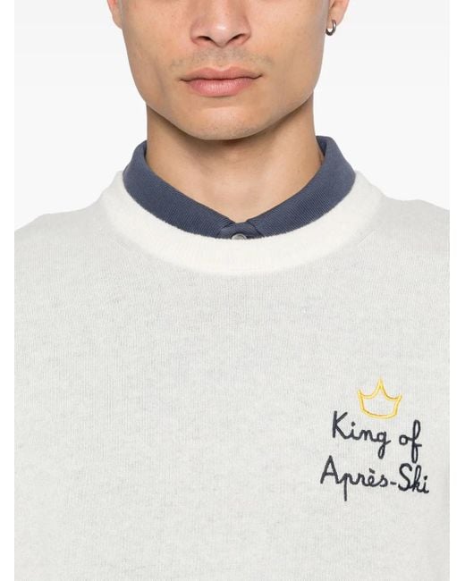 Mc2 Saint Barth Heron Pullover in White für Herren