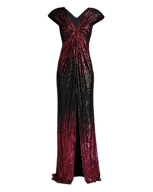 Tadashi Shoji Red Carys Gown Dress