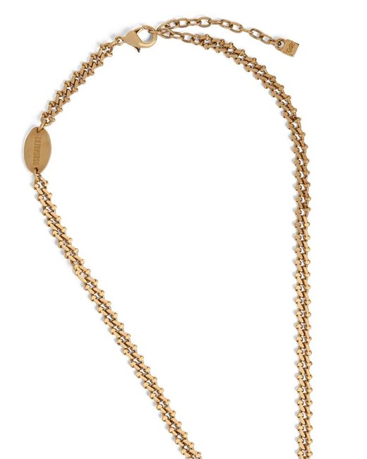 DSquared² Metallic Dsq2 Logo-Pendant Chain Necklace for men