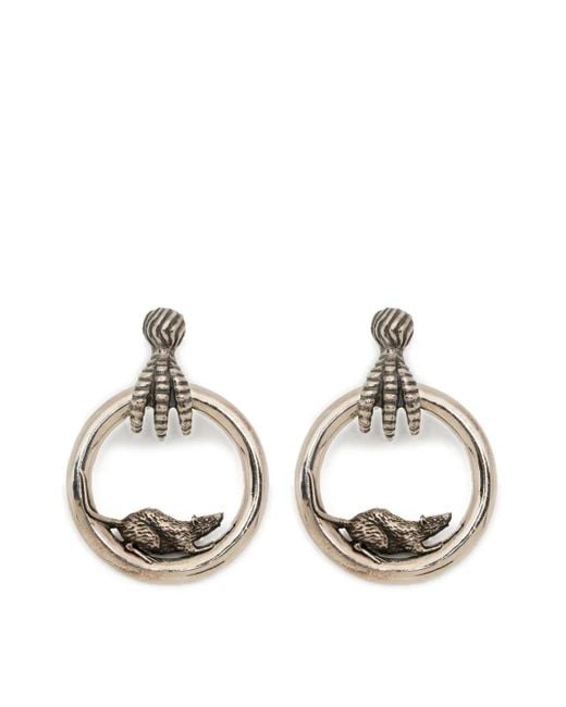 Enfants Riches Deprimes Rat Creolen in Metallic für Herren