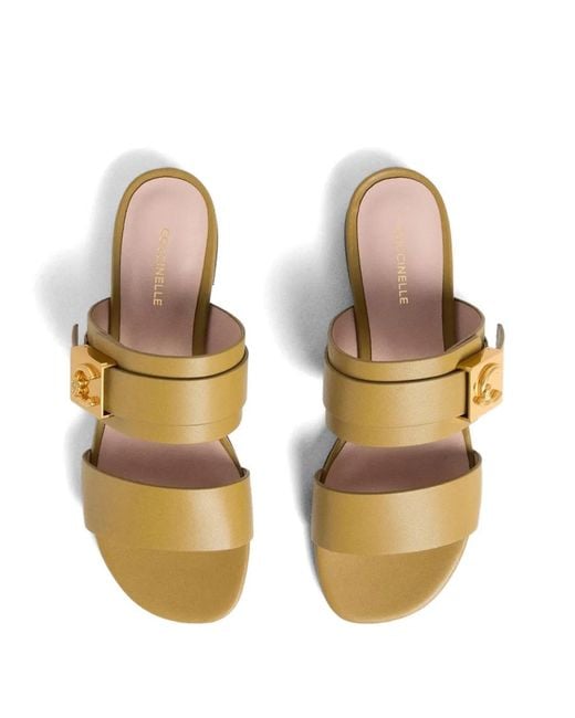 Coccinelle Metallic Standard Farfetch Format: C-Me Lock Buckle-Strap Leather Sandals