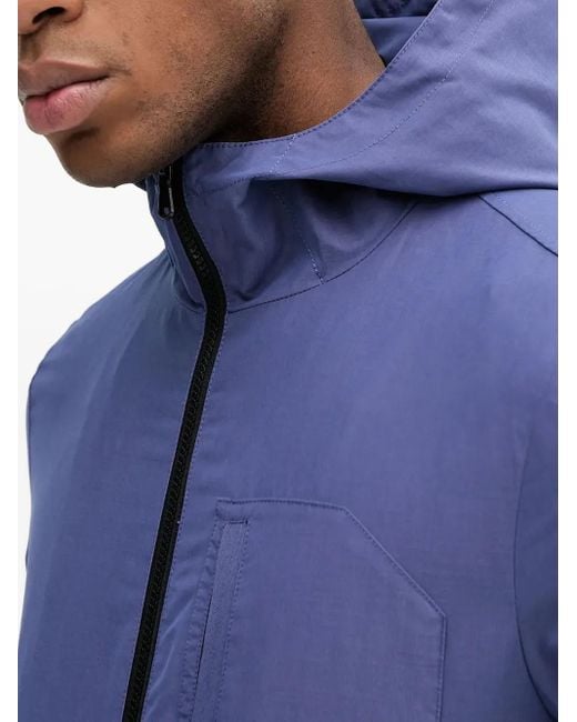 Benetton Blue Hooded Jacket for men