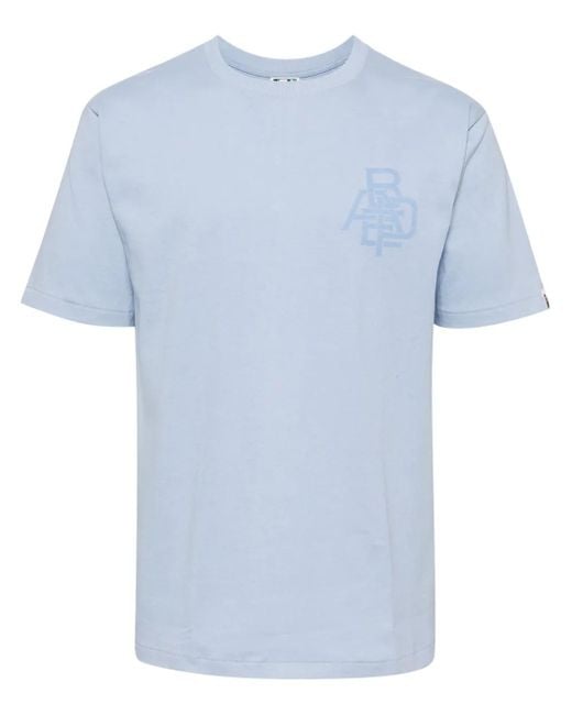メンズ A Bathing Ape ロゴ Tシャツ Blue