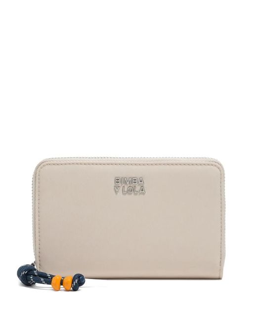 Bimba Y Lola Natural Zip Fastening Wallet