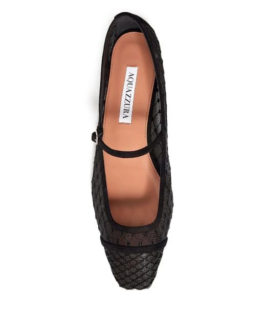 Aquazzura Black Juliette Ballet Flats