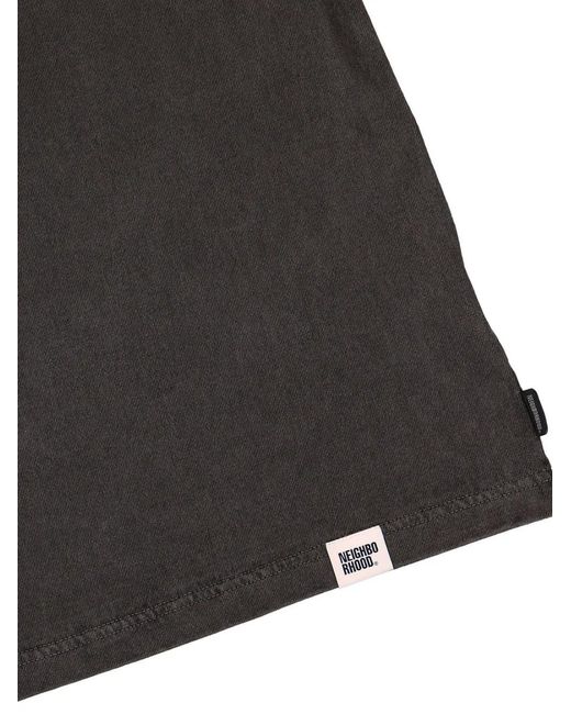 Neighborhood Black Pigment-Dyed Crew-Neck T-Shirt for men