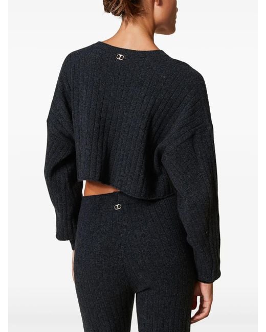 Pull Crop Twinset en coloris Black
