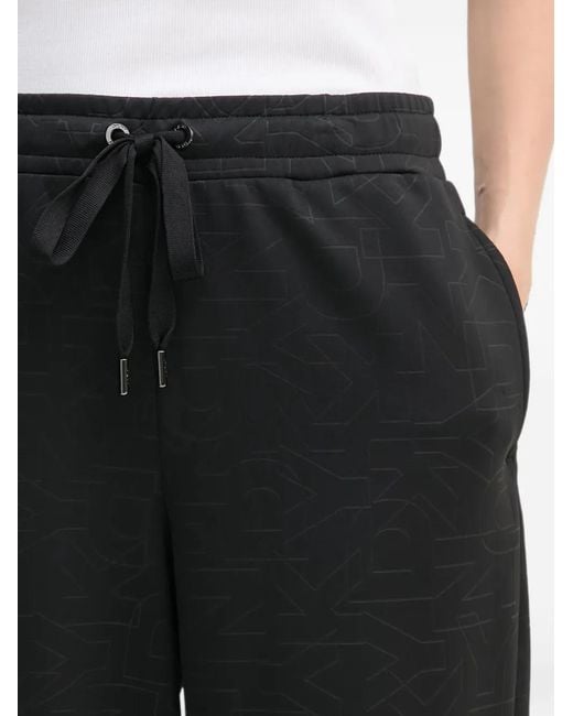DKNY Black Drawstring Track Pants