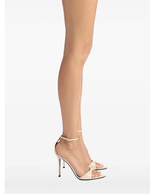 Giuseppe Zanotti White Pointed-Toe Stiletto Sandals