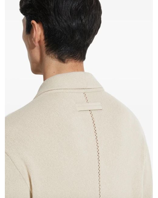 Zegna Natural Oasi Buttoned Cardigan for men