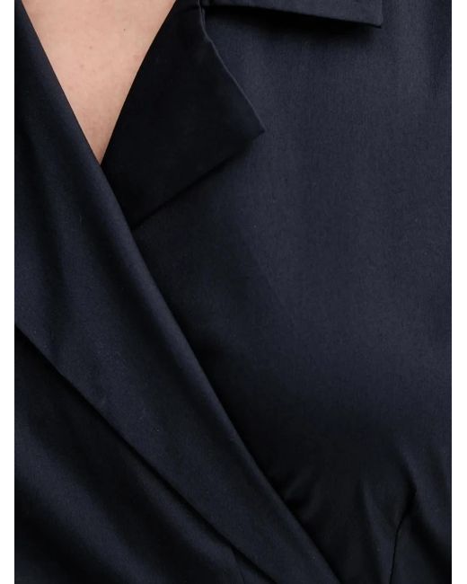 Munthe Black Bobula Midi Wrap Dress