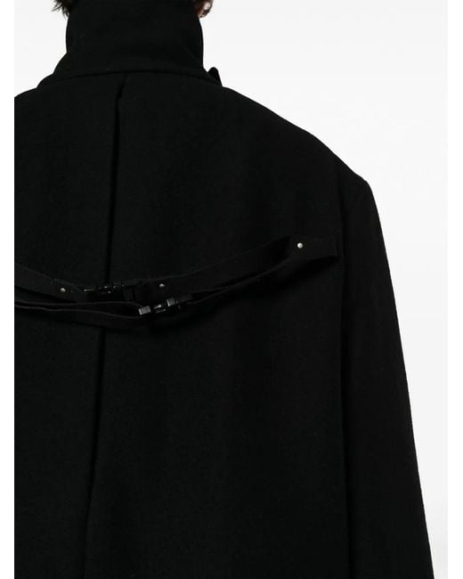 Rick Owens Black Double-Breasted Coats for men