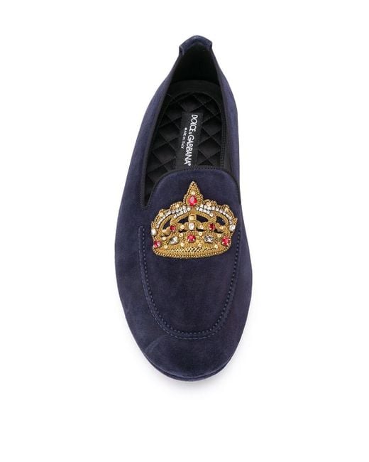 Mocasines con de Dolce & Gabbana de hombre de color Azul | Lyst