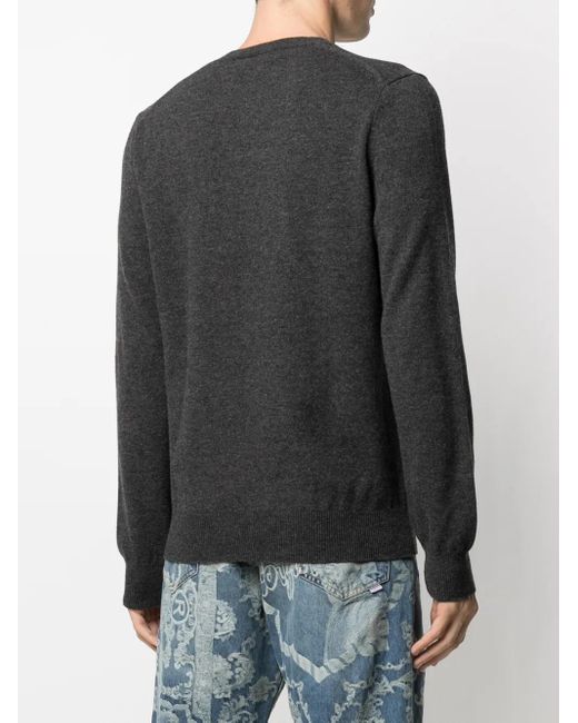 COMME DES GARÇONS PLAY Multicolor Embroidered Double Heart Patch Jumper for men