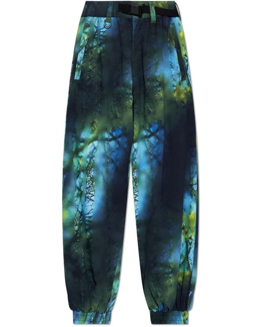 Y-3 Aop Ripstop Broek in het Blue voor heren