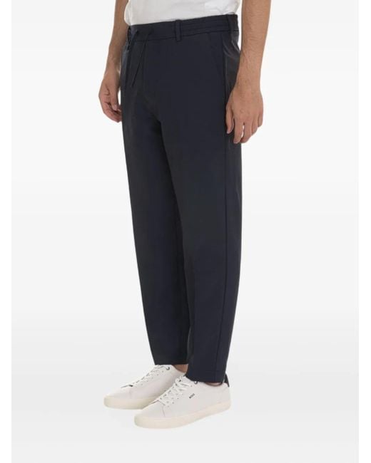 Boss Blue Drawstring Trousers for men