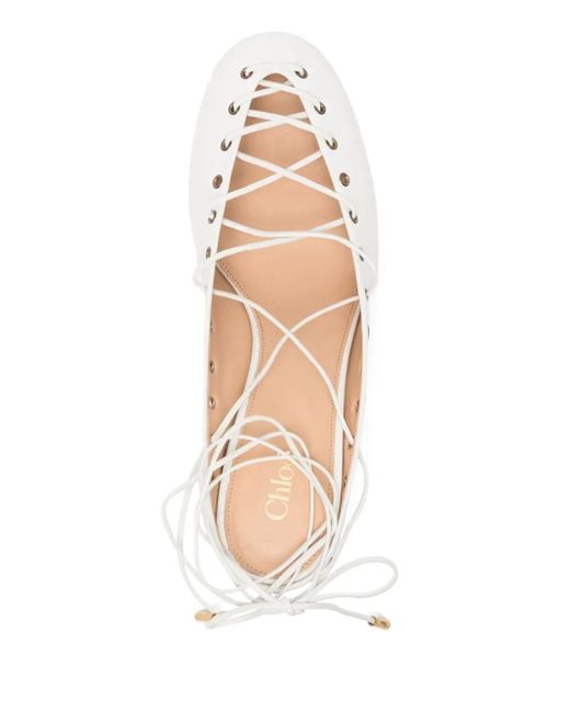 Chloé Ghillies 60mm パンプス White