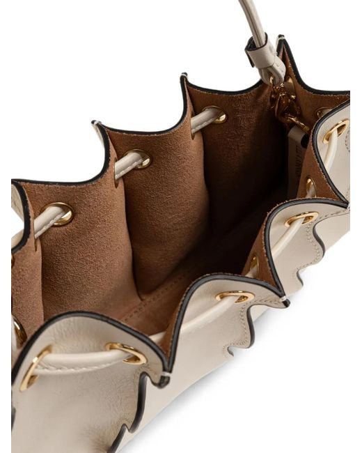 Ulla Johnson Natural Small Adria Leather Crossbody Bag