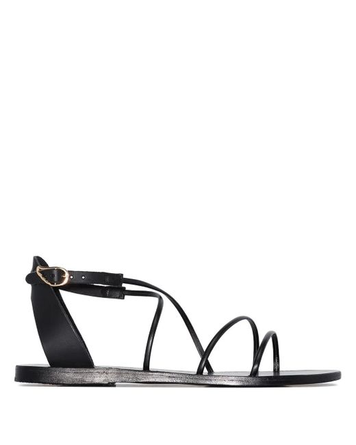 Ancient Greek Sandals Black Melovia Strappy Sandals
