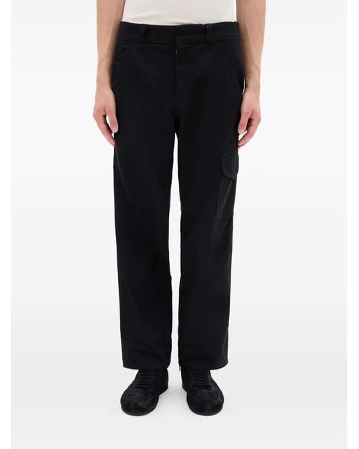 Ann Demeulemeester Black Vito Cargo Canvas Trousers for men