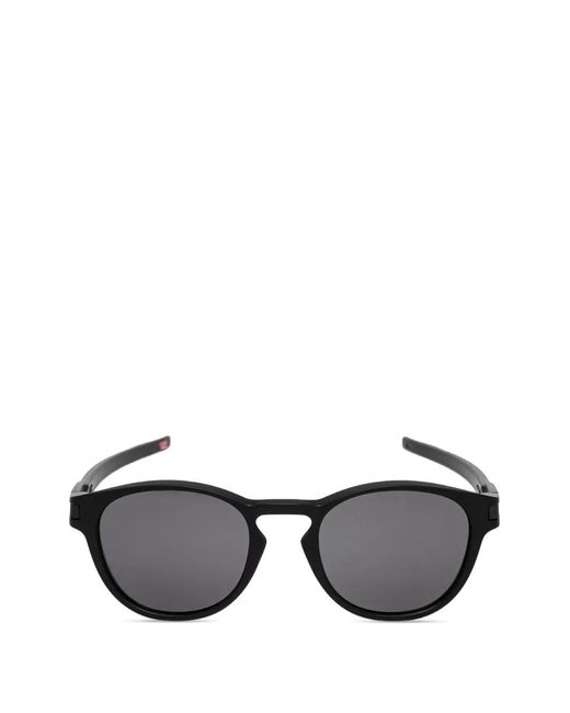 Oakley Black Latch Round-Frame Sunglasses for men