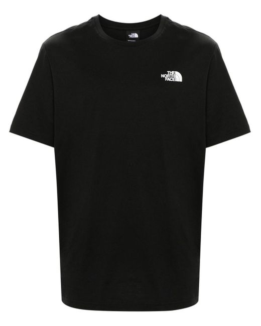 The North Face Black Storm-print Cotton T-shirt for men