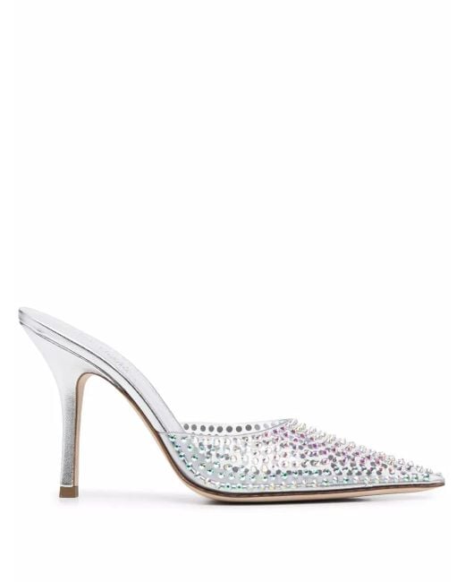 Paris Texas White With Heel Silver