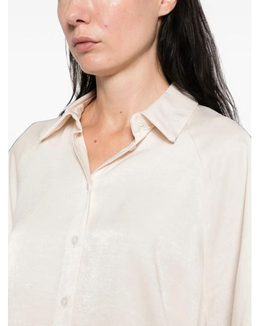 Dixie White Raglan-Sleeve Shirt