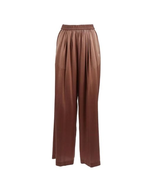 Forte_forte Elastische Broek in het Brown