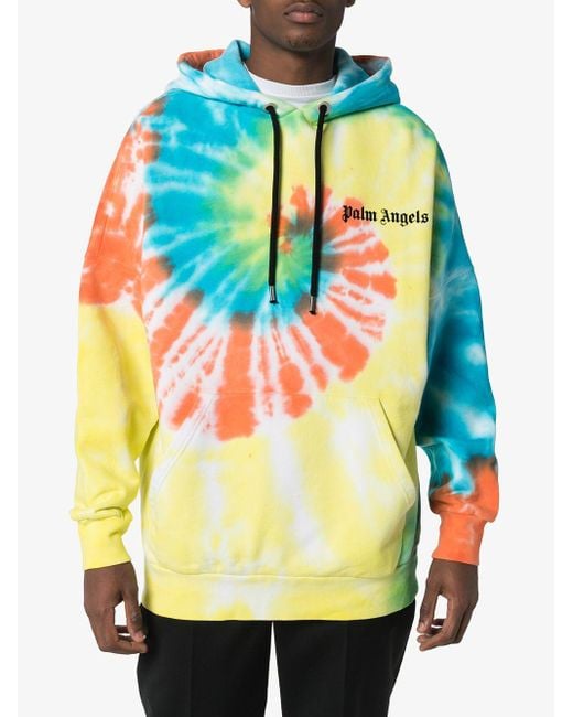 palm angels tie dye hoodie