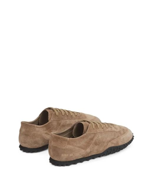 Common Projects Brown Suede Track Sneakers for men