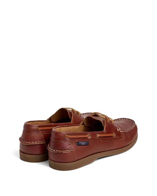 Hackett Brown Deck One Boat Shoes for men